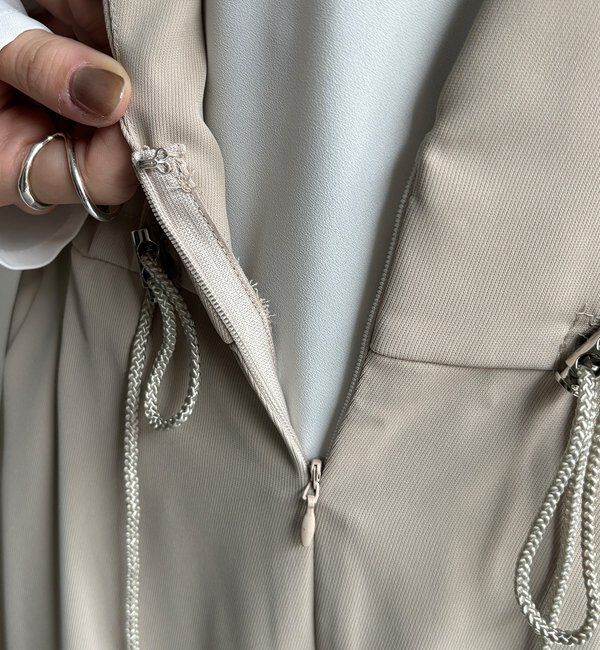  「【WEB限定/オケージョン対応】ペプラムオールインワン」|ワンピース|