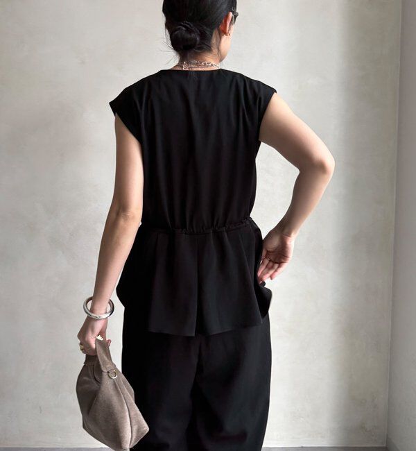  「【WEB限定/オケージョン対応】ペプラムオールインワン」|ワンピース|