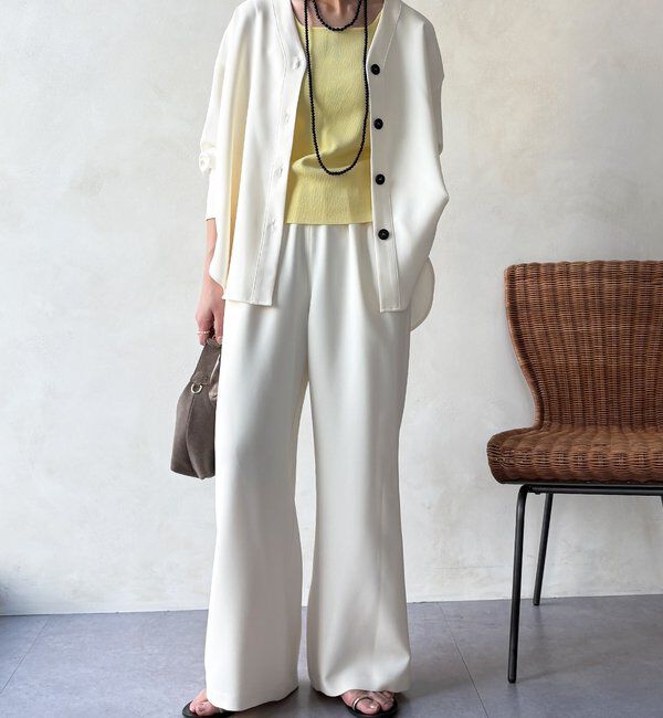  「【WEB限定/セットアップ対応】セミワイドフレアパンツ」|チノ|