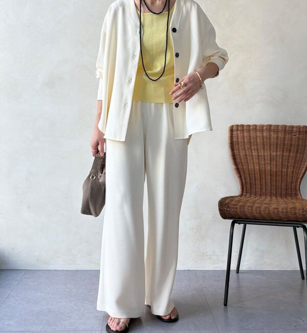  「【WEB限定/セットアップ対応】セミワイドフレアパンツ」|チノ|