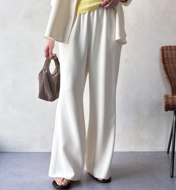  「【WEB限定/セットアップ対応】セミワイドフレアパンツ」|チノ|