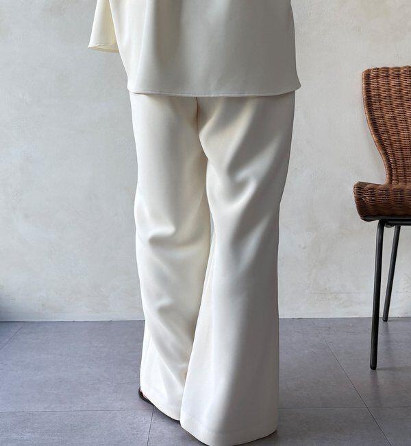  「【WEB限定/セットアップ対応】セミワイドフレアパンツ」|チノ|