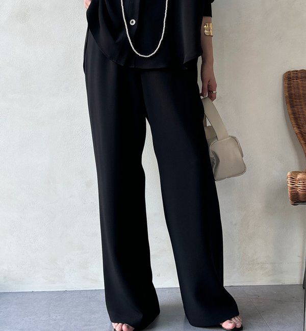  「【WEB限定/セットアップ対応】セミワイドフレアパンツ」|チノ|