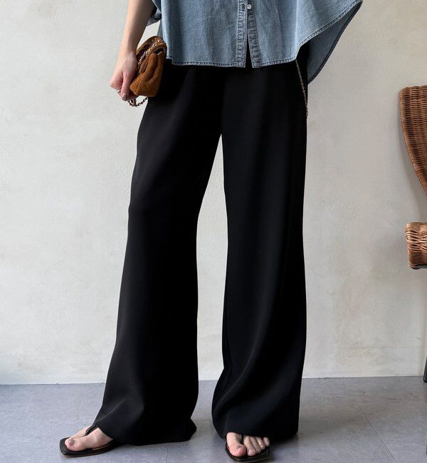  「【WEB限定/セットアップ対応】セミワイドフレアパンツ」|チノ|