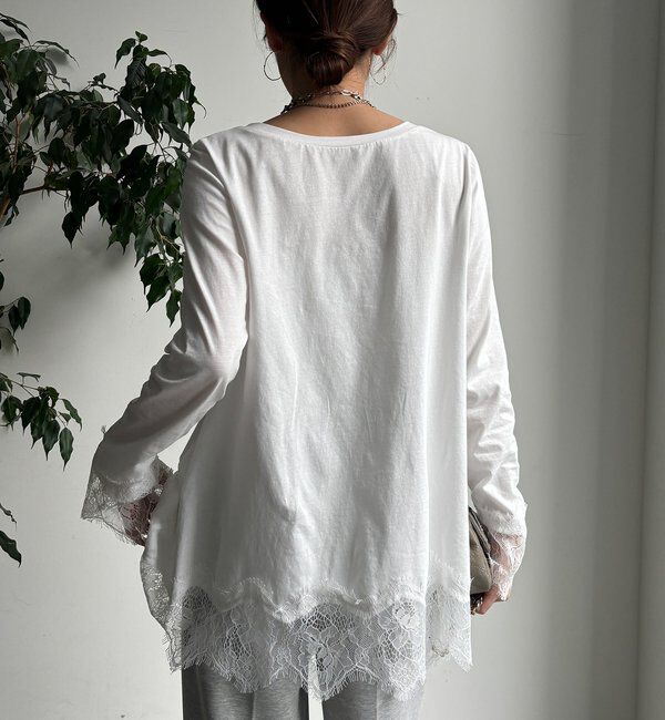  「ヘムレースロンTEE」|Tシャツ・カットソー|