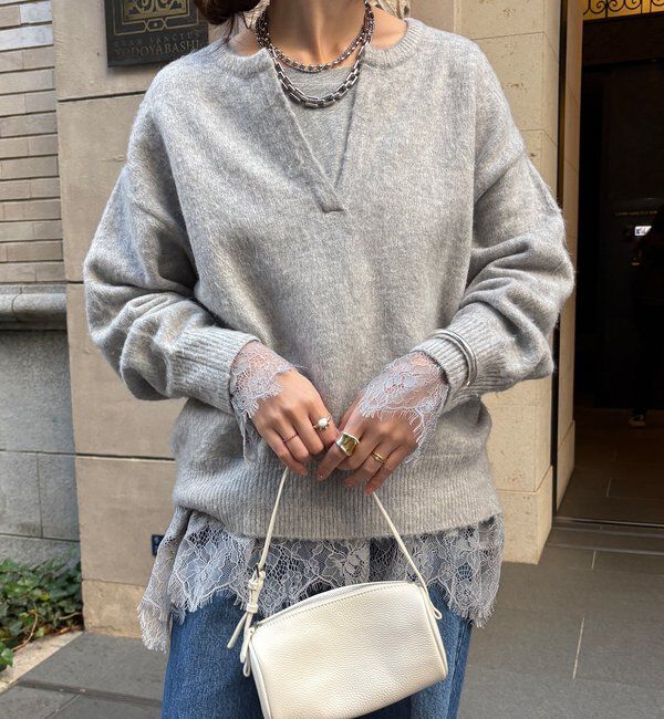  「ヘムレースロンTEE」|Tシャツ・カットソー|