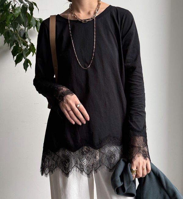  「ヘムレースロンTEE」|Tシャツ・カットソー|