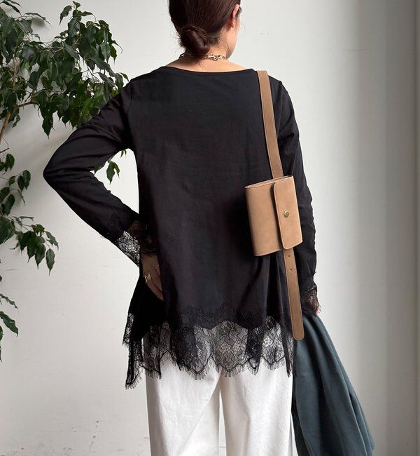  「ヘムレースロンTEE」|Tシャツ・カットソー|