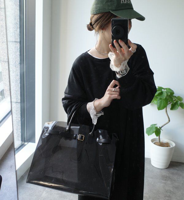  「【インフルエンサーSAKURA企画】リネンライクエアリー袖切替ワンピース」|ワンピース|