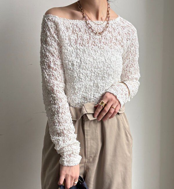  「レースオフショル」|Tシャツ・カットソー|