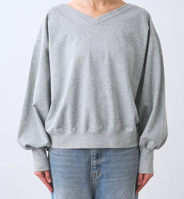  「【前後２way仕様】ボートネック2wayスウェット」|Tシャツ・カットソー|