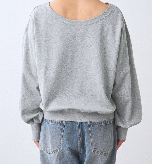 「【前後２way仕様】ボートネック2wayスウェット」|Tシャツ・カットソー|
