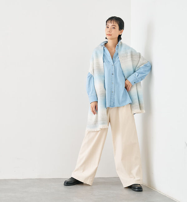 collex「ウール混グレデーションストール」|マフラー|