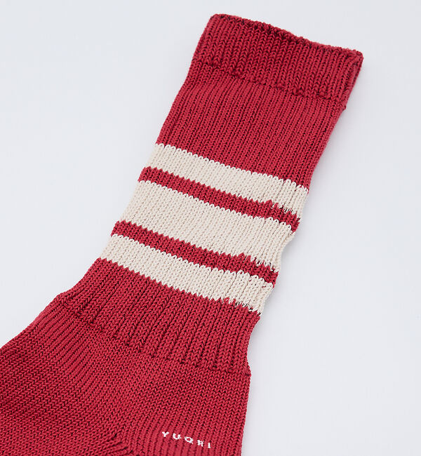 ABAHOUSE「【YUQRI/ユクリ】Walky/ラインソックス/靴下/消臭機能【WEB限定】」|ソックス|