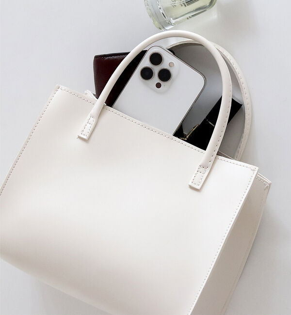 Rouge vif「エコレザー2WAYトートバッグ」|ショルダー・メッセンジャー|