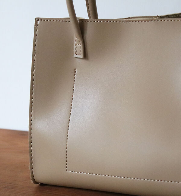 Rouge vif「エコレザー2WAYトートバッグ」|ショルダー・メッセンジャー|