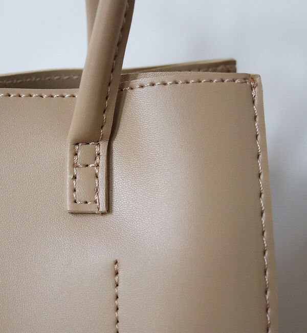 Rouge vif「エコレザー2WAYトートバッグ」|ショルダー・メッセンジャー|