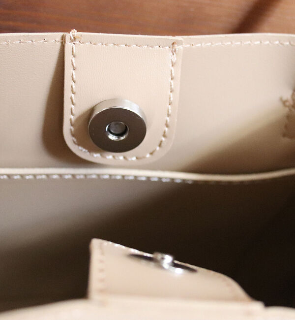 Rouge vif「エコレザー2WAYトートバッグ」|ショルダー・メッセンジャー|