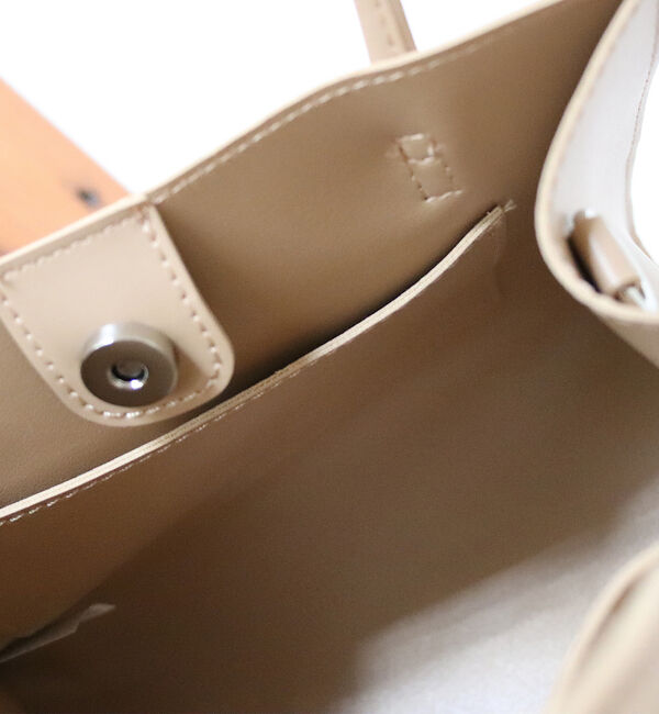 Rouge vif「エコレザー2WAYトートバッグ」|ショルダー・メッセンジャー|