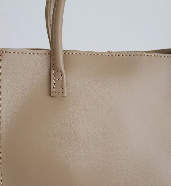 Rouge vif「エコレザー2WAYトートバッグ」|ショルダー・メッセンジャー|