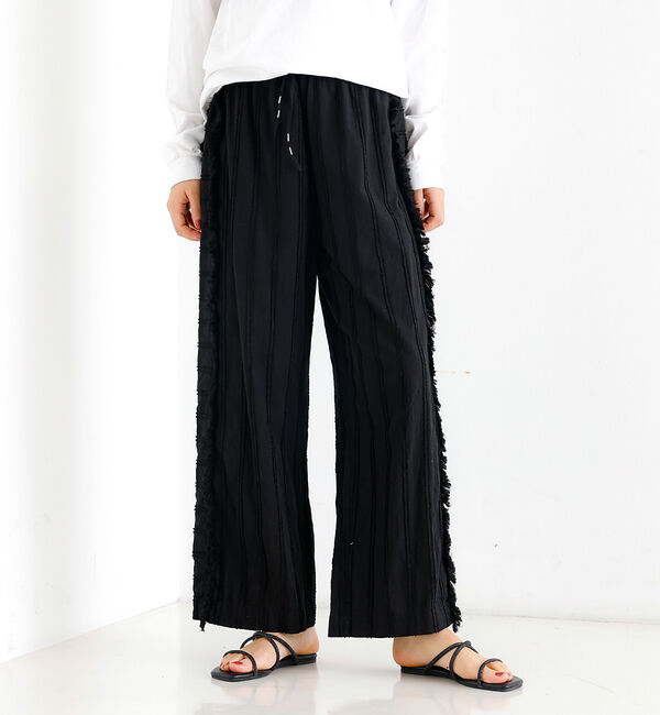 Rouge vif「【Le Melange/ル・メランジュ】カットドビー イージーパンツ / フリン」|その他|