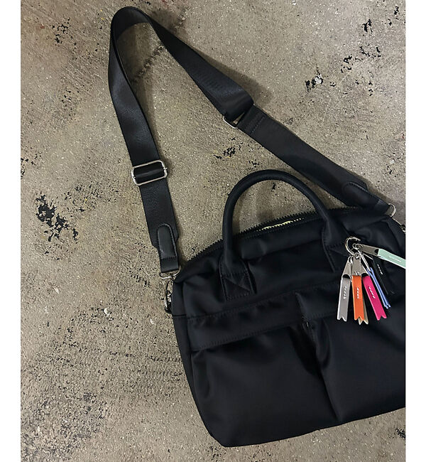 Rouge vif「【cheek / チーク】ダブルポケット3WAYボストンバッグ/C25008/ボ」|ボストンバッグ|