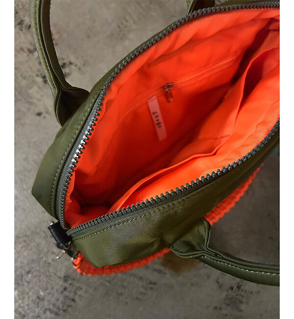 Rouge vif「【cheek / チーク】ダブルポケット3WAYボストンバッグ/C25008/ボ」|ボストンバッグ|