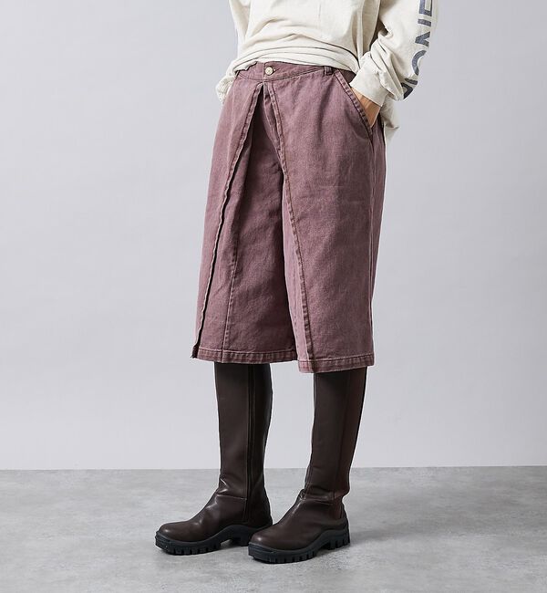Rouge vif「【157/イチゴーナナ】HALF TUCK SHORTS/ハーフパンツ/157F」|デニム|