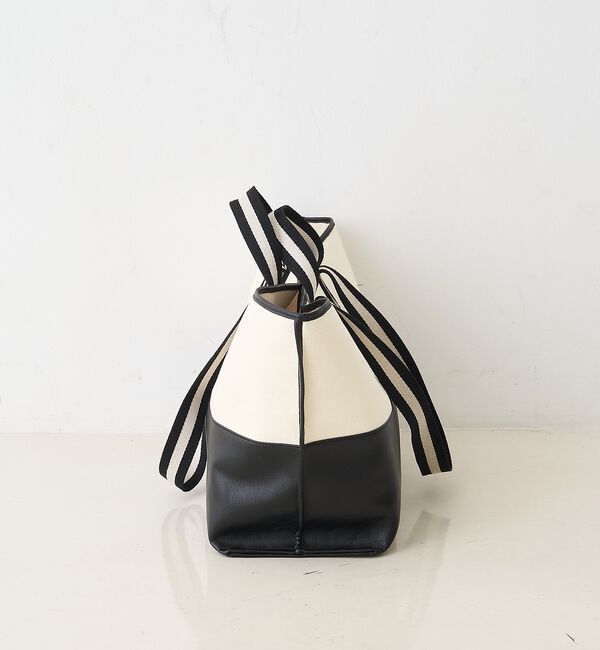 Rouge vif「【CHIMERE/シメール】キャンバス&times;合皮ワイドビックトート【予約】」|トートバッグ|