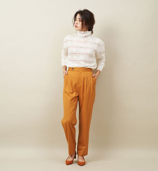 qualite「ウールギャバ2タックパンツ」|その他|