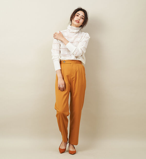 qualite「ウールギャバ2タックパンツ」|その他|