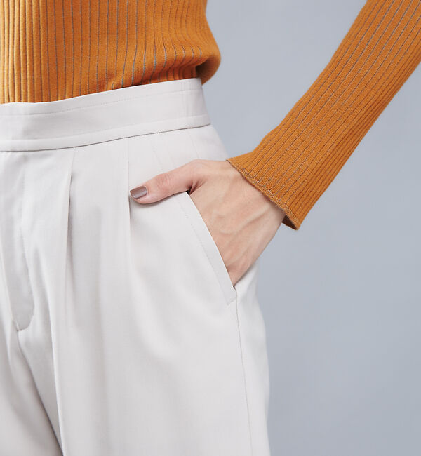 qualite「ウールギャバ2タックパンツ」|その他|