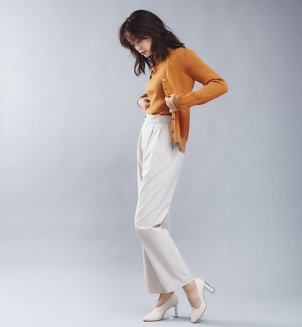 qualite「ウールギャバ2タックパンツ」|その他|