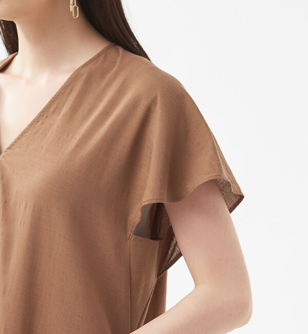 qualite「ラッフルスリーブワンピース」|ワンピース|