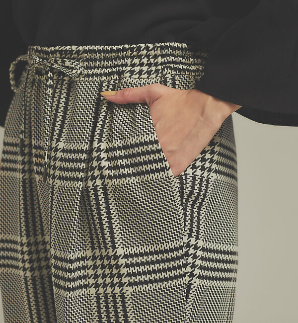 qualite「ビッグチェックドロストパンツ」|その他|