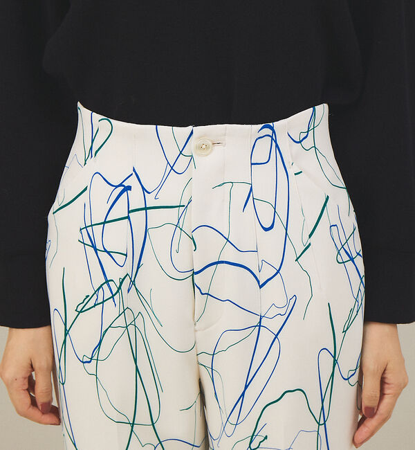 qualite「《セットアップ対応》ドローイングハイウエストテーパードパンツ」|その他|