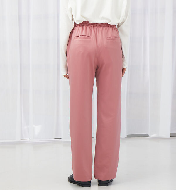 qualite「サテンストレートイージーパンツ」|その他|