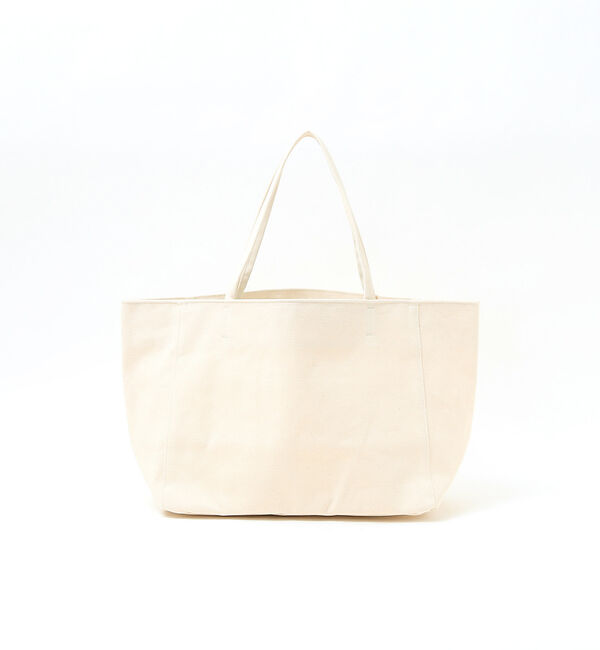 qualite「【e&times;qualite】 キャンバススクエアトート」|トートバッグ|ベージュ