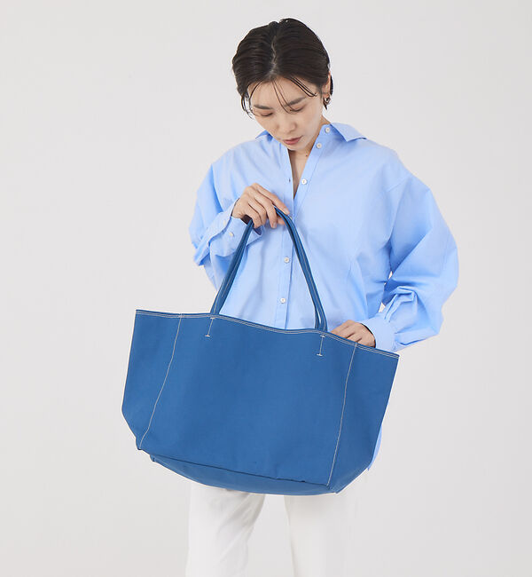 qualite「【e&times;qualite】 キャンバススクエアトート」|トートバッグ|