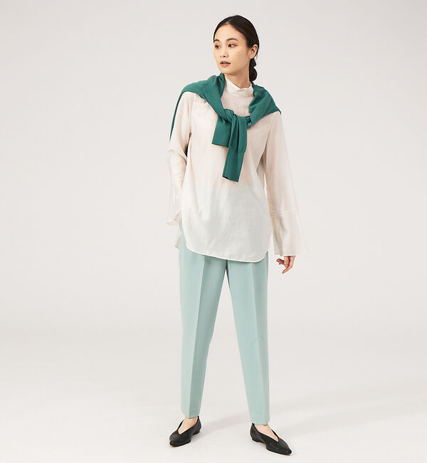 qualite「《セットアップ対応》ダブルクロスハイウエストテーパード【セージグリーン】」|その他|