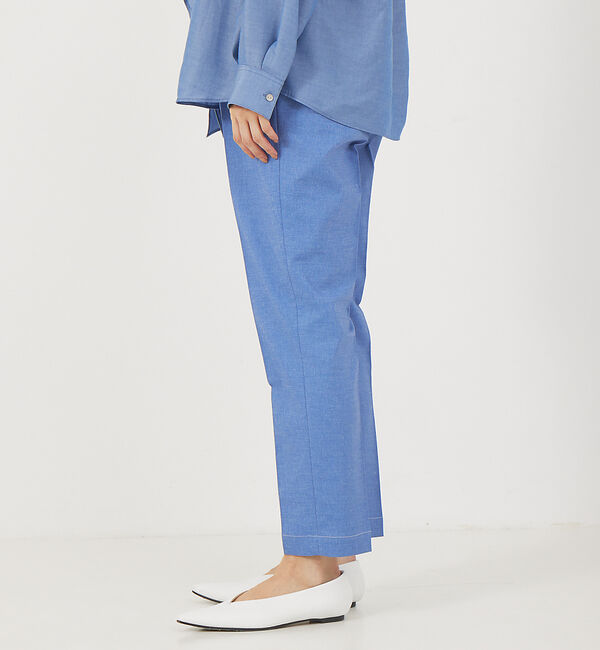 qualite「《セットアップ対応》デニムライクハイウエストテーパードパンツ」|その他|