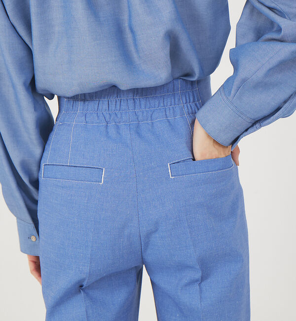 qualite「《セットアップ対応》デニムライクハイウエストテーパードパンツ」|その他|