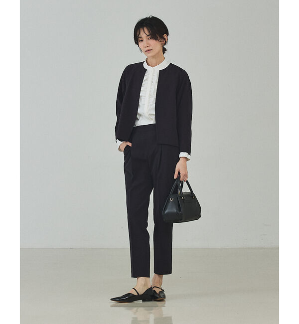 qualite「フロントラッフルブラウス」|シャツ・ブラウス|