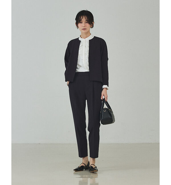 qualite「フロントラッフルブラウス」|シャツ・ブラウス|