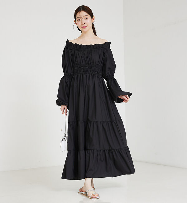 SELFIST「2wayオフショルティアードワンピース」|ワンピース|