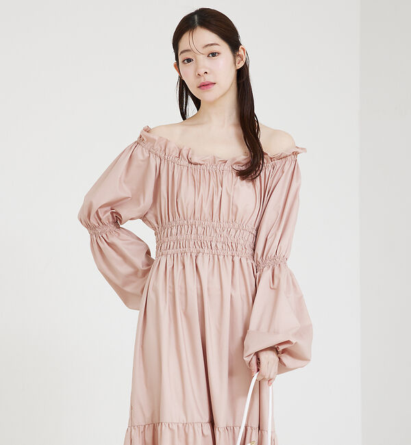 SELFIST「2wayオフショルティアードワンピース」|ワンピース|