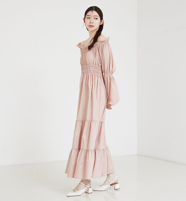 SELFIST「2wayオフショルティアードワンピース」|ワンピース|