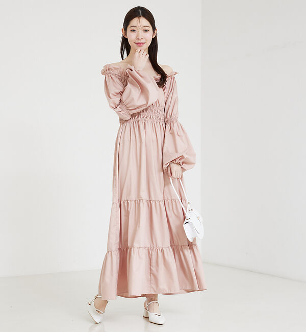 SELFIST「2wayオフショルティアードワンピース」|ワンピース|