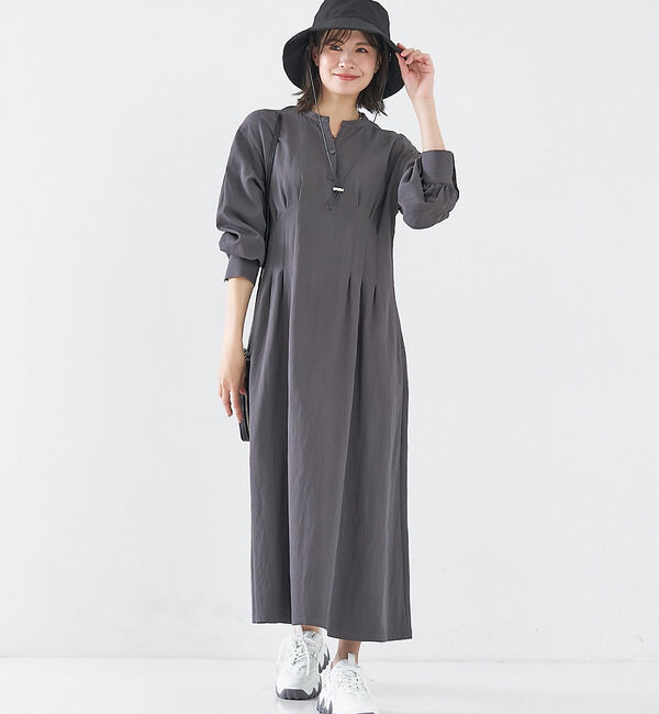 abahouse mavie「【大人のいちまんワンピ】ウエストタックワンピース」|ワンピース|