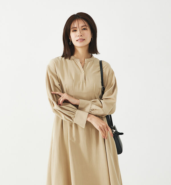 abahouse mavie「【大人のいちまんワンピ】ウエストタックワンピース」|ワンピース|